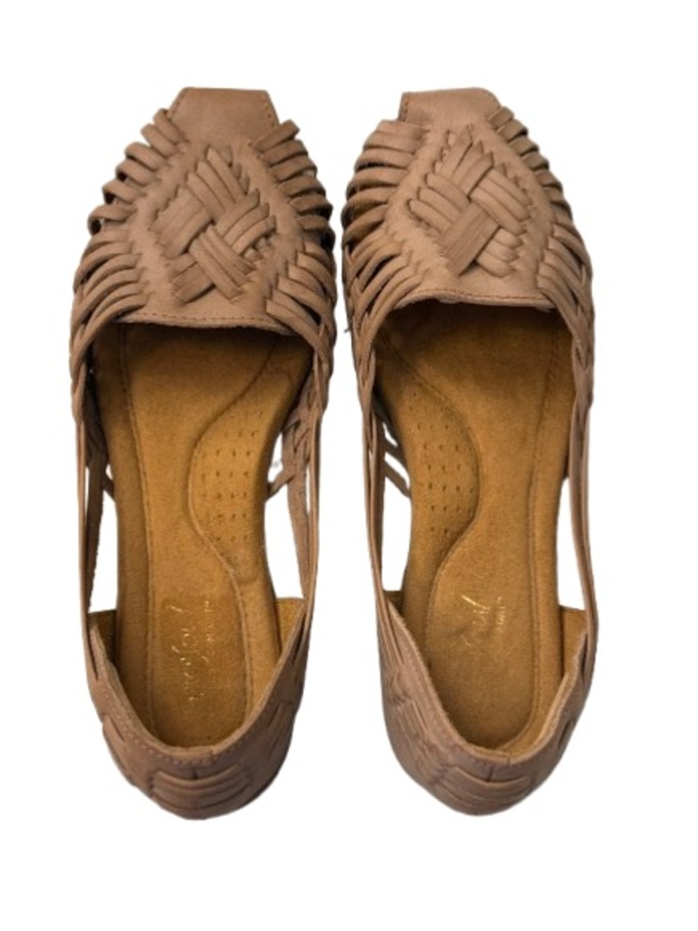 Natural Soul by Naturalizer Leather Huarache Flats 8.5